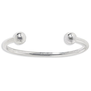 Sterling Silver Torc Bangle Large