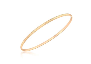 9ct Rose Gold Diamond Cut Bangle