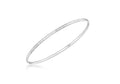 9ct White Gold Diamond Cut Bangle