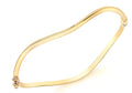 9ct Yellow Gold Wave Bangle