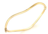 9ct Yellow Gold Wave Bangle