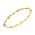 9K Yellow Gold Greek Key Twist Bangle