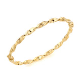 9K Yellow Gold Greek Key Twist Bangle