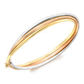 9K 3 Colour Gold Russian Bangle