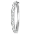 Sterling Silver CZ Set Baby Bangle