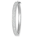 Sterling Silver CZ Set Baby Bangle