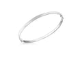 Sterling Silver Oval Polished Bangle
