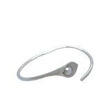 Sterling Silver Pearl Bangle
