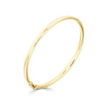9K Yellow Gold Oval Bangle