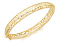 9ct Yellow Gold Art Nouvo Round Bangle