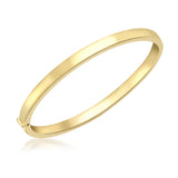 18K Yellow Gold Plain Bangle