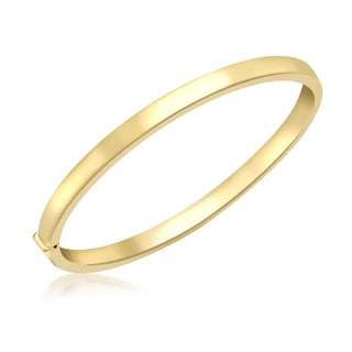 18K Yellow Gold Plain Bangle