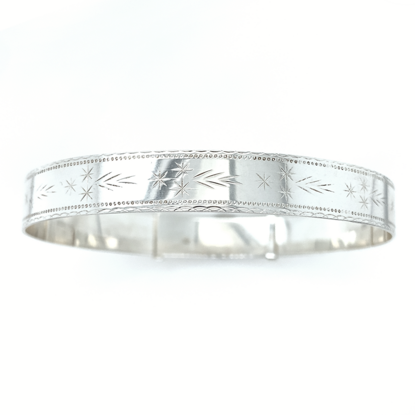 Sterling Silver Expandable Shooting Star Bangle