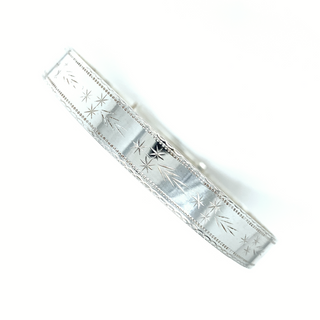 Sterling Silver Expandable Shooting Star Bangle