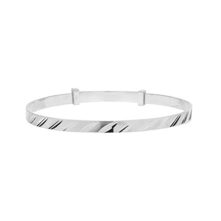 Sterling Silver Round Babies Bangle