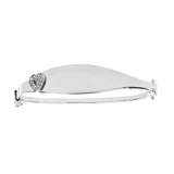 9K White Gold Babies' Expandable Heart Bangle