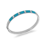 Sterling Silver Turquoise Bangle