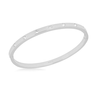 Sterling Silver Cubic Zirconia Bangle
