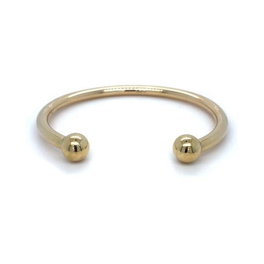 9K Yellow Gold Solid Torc Bangle