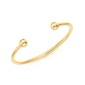9K Yellow Gold Torque Style Baby Bangle