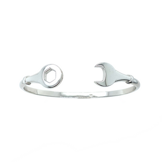 Sterling Silver Spanner and Nut Bangle