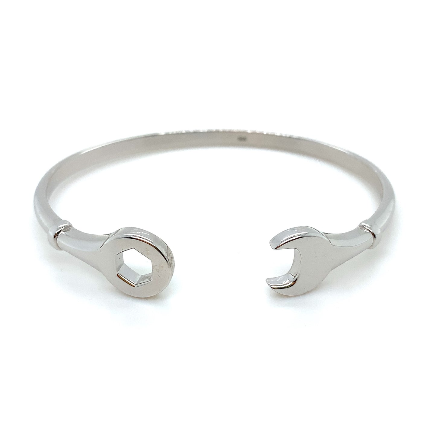 Sterling Silver Spanner and Nut Bangle