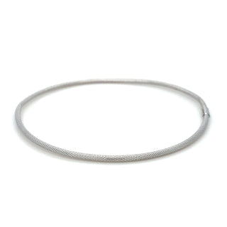 9K White Gold Snake Pattern Bangle