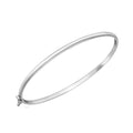 9K White Gold Plain Bangle
