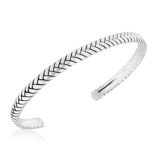 Sterling Silver Woven Bangle
