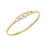 9K Yellow Gold 9mm Celtic Bangle
