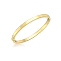18K Yellow Gold Plain Bangle