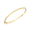 9K Yellow Gold 3mm Domed-Tube Bangle