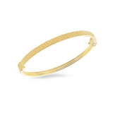 9K Yellow Gold 3.9mm Greek Key Bangle