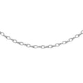 9K White Gold Diamond Cut Belcher 18"