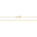 9K Yellow Gold Singapore Chain 18"