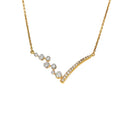 18K Yellow Gold 0.28ct Diamond Necklace