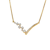 18K Yellow Gold 0.28ct Diamond Necklace