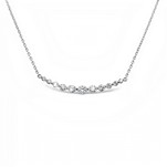 18ct White Gold Graduating 1.61ct Diamond Necklace