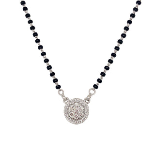 18K White Gold 0.50ct Diamond Mangalsutra Necklace