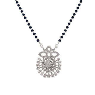 18K White Gold 0.78ct Diamond Mangalsutra Necklace