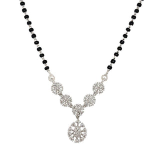 18K White Gold 0.64ct Diamond Mangalsutra Necklace