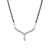 18K White Gold 0.37ct Diamond Mangalsutra Necklace
