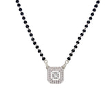18K White Gold 0.39ct Diamond Mangalsutra Necklace