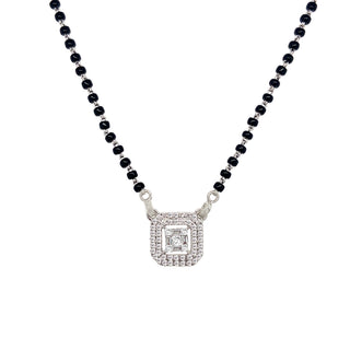 18K White Gold 0.39ct Diamond Mangalsutra Necklace