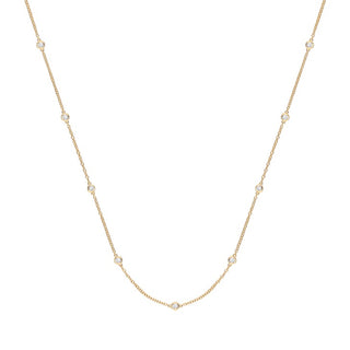 9K Yellow Gold 0.50ct Diamond Link Chain 18"