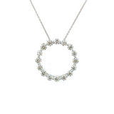 18K White Gold 2.00cts Diamond Circle Necklace