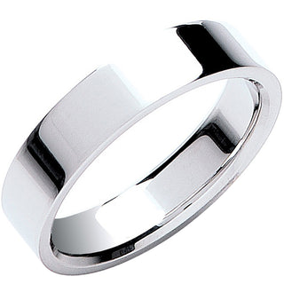 5mm Premium Flat Court 18ct White L