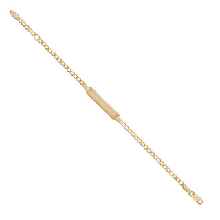 9K Yellow Gold Children's ID Bracelet