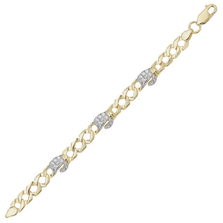 9K Yellow Gold Children's Boxing Glove Bracel