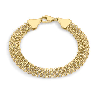 9K Yellow Gold Garibaldi Chain Bracelet 7.5"